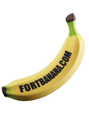 a banana peely banana with the word fortunana on it