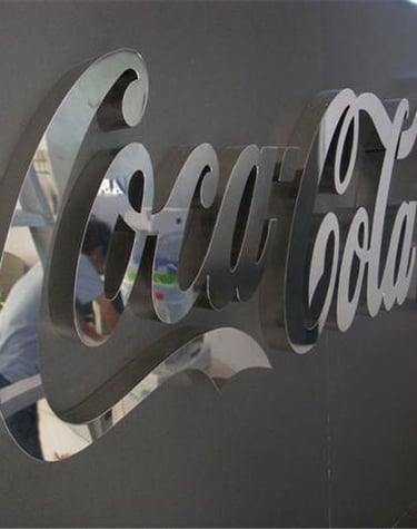 SS steel letter for brand