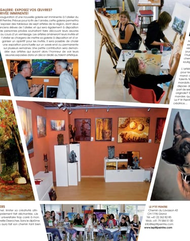 Bien vivre au pays de Vaud, Mireille Desroches artiste peintre