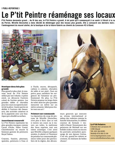 le P'tit Peintre réaménage ses locaux