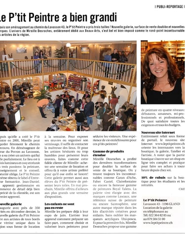 Le p'tit peintre à bien grandit