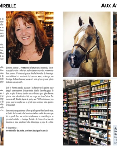 Aux ateliers de Mireille, Perle du Léman.