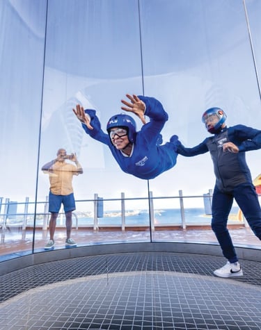 iFly Sky Diving Simulator on Royal Caribbean Cruise