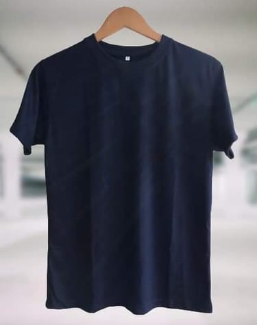 T-Shirt Navy Blue Color Displayed