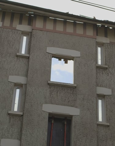 Destruction Immeuble cité Abbaye Grenoble