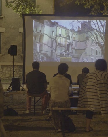 Le public du ciné plein air Abbaye Grenoble Chroniques