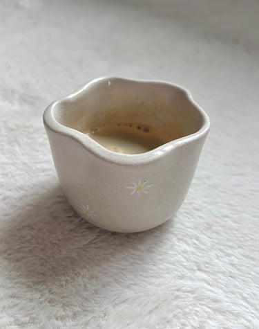 Notre petite tasse à espresso marguerite 
