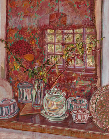 Digital collage - Dining room reflection