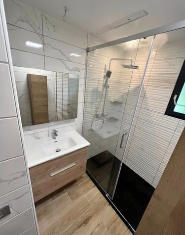 salle de bain douche italienne normandie