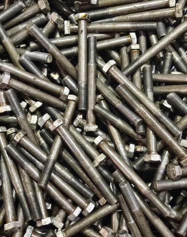 bolt photos after going through trimming machine
