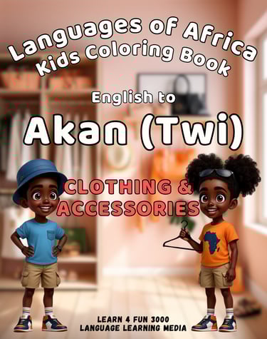 Akan (Twi) Clothing and Accessories Coloring Book