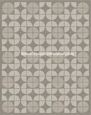 Handmade geometric design carpet by Himalaya Carpet Industry, featuring traditional craftsmanship