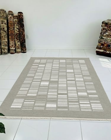 Custom bespoke handmade rugs crafted in Nepal – geometric design-Himalaya Carpet Industries