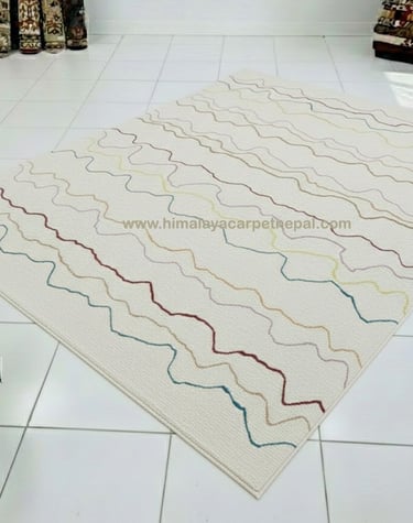 Contemporary Geometric Hand Knotted Rugs – Himalaya Carpet Industry