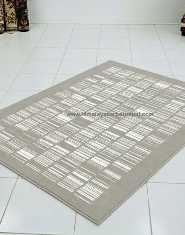 Contemporary Geometric Hand Knotted Rugs – Himalaya Carpet Industry