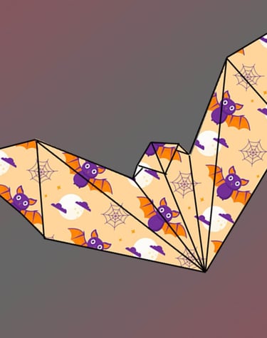 Origami di un Pipistrello