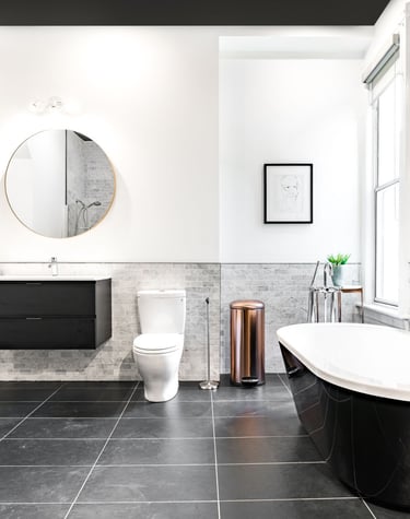 a custom large Toronto master en- suite