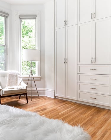 stunning custom white cabinets