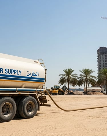salt water supply to construction site