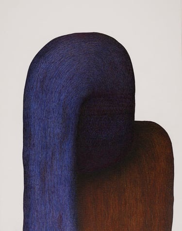 dessin abstrait encres colorées