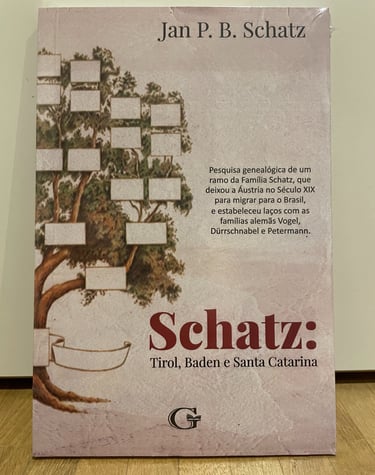 a book with a picture of a tree in the background