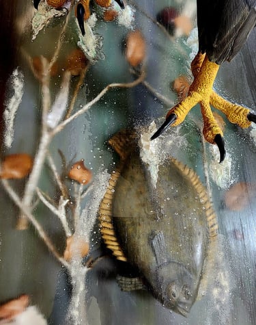 Carved by Louis Livan catch of the day thwarted