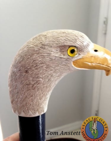 Bald Eagle cane by Tom Anstett