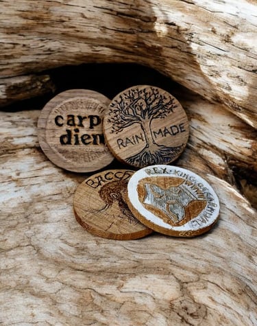 Mardi Gras doubloon Carver Jeffrey Rain