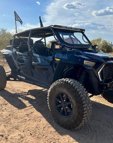UTV being serviced at Casualty Powersports