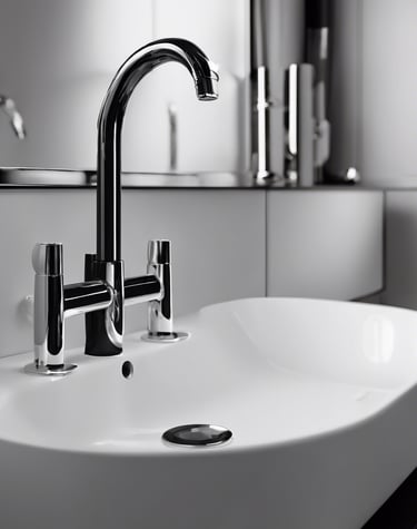 Three air conditioning units mounted on the exterior wall of a building, with a closed vent in the center. The wall is a warm, peach color and the units have a beige finish. A black cable runs vertically along the left side of the image.