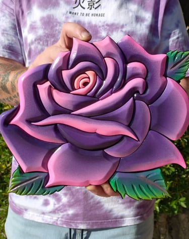 Rose sculptée