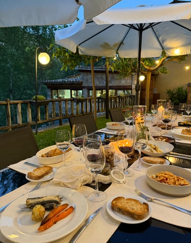 cena jardín