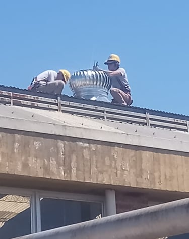recambio de extractor eólico