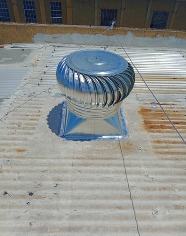 recambio de extractor eólico