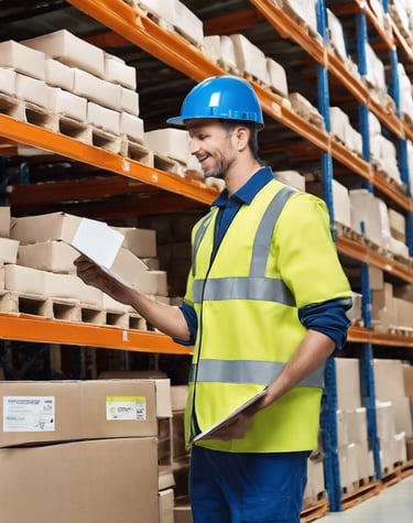 man holding black case