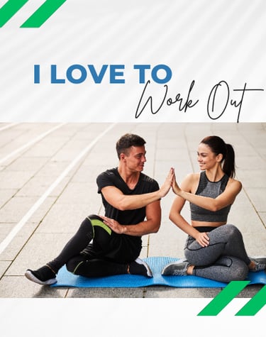 a man and woman doing yoga together