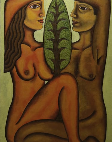 Hesham Nawar-Tree of Life, Acrylic on Canvas