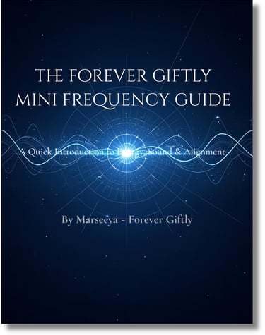 a book cover of the book, the forever giftly frequency