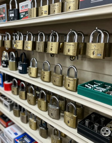 A professional locksmith consulting with a client in a bright, modern office.