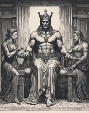 A minimalist black and gold emblem of Onyx Apex, suspended in darkness with a subtle aura of ancient power.