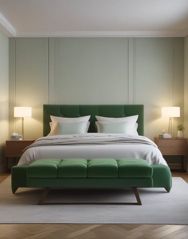 Balcony view showing a peaceful neighborhood at sunset.