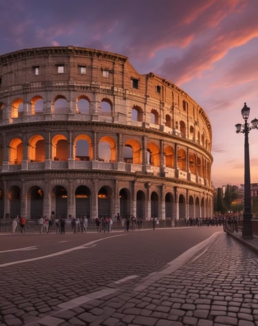 Professional driver opening the door of a modern vehicle with Rome's cityscape in the background.