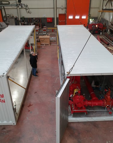 containerised fire pump