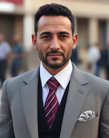 Close-up of a manager working on a laptop with focused expression.