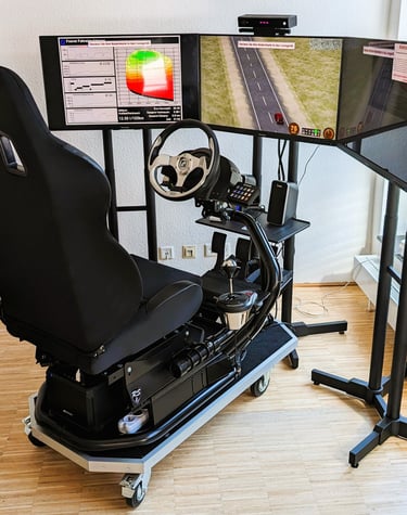 Der Fahrsimulator für die Klasse B bei Fahrschule T-Drive in Wolfenbüttel