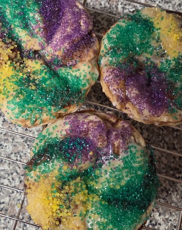 Mardi Gras King Cake Cookies