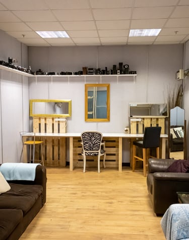 The green room located in the White room at Atlas Studios.