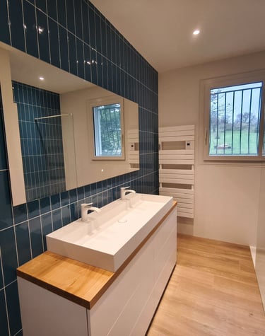 salle de bain zellige blue blanc