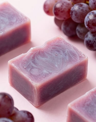 An elegant flat lay of foamora bubbles soaps in pastel colors with gentle bubbles and soft lighting.