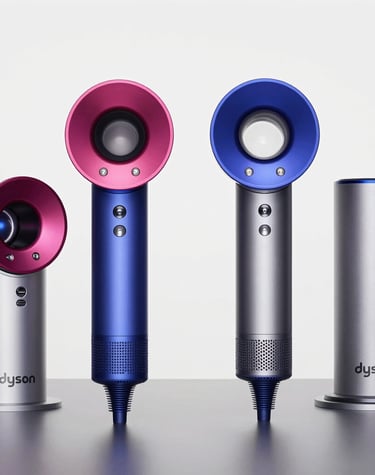 Photo of a modern home appliance brand logo with vibrant colors and clean design.